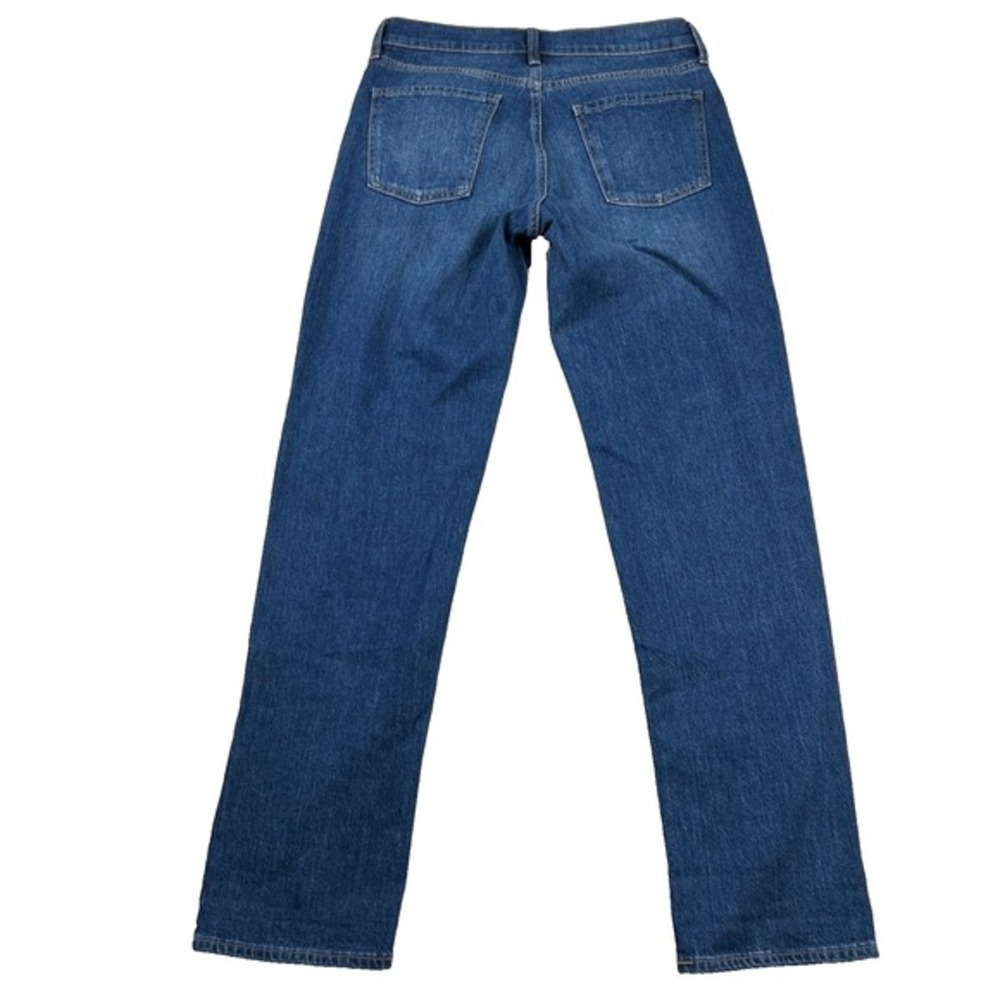 Old Navy Jeans Womens 6L Long Mid-Rise Wow Boyfriend Dark Denim Faded‎ - Picture 2 of 10